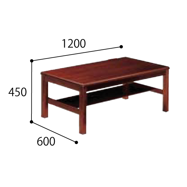 コクヨ 応接セット 応接用センターテーブル サンタフェ4用 NT-S10シリーズ NT-S12W0