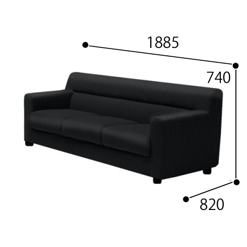 コクヨ 応接セット ルクサリオ ソファー エコPVCレザー MLX-3S-VZE61