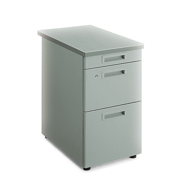 コクヨ 事務用デスクSR型H700タイプ 脇デスク 3段（B4タイプ） グレー SD-SR47E3NN