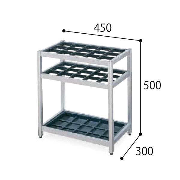 コクヨ 傘立て カサタテ フレームタイプ アルミ アジャスター付き 15本用 US-A160NN