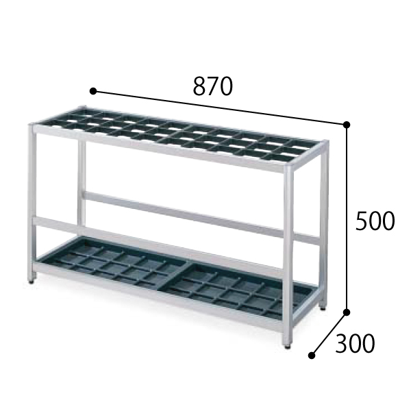 コクヨ 傘立て カサタテ フレームタイプ アルミ アジャスター付き 30本用 US-A163NN