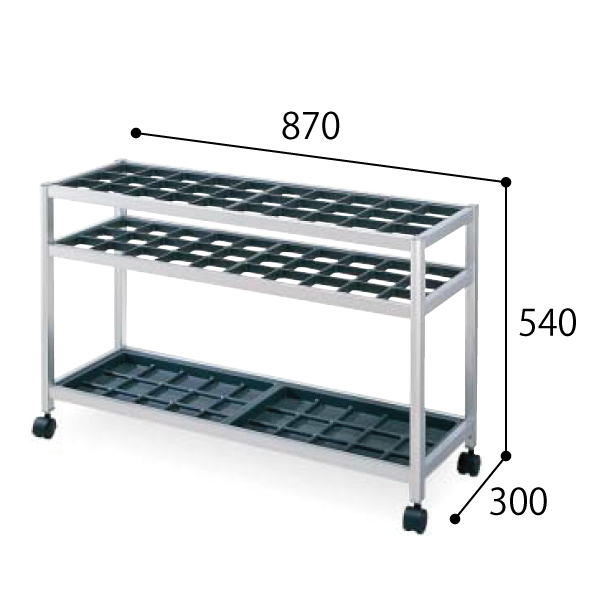 コクヨ 傘立て カサタテ フレームタイプ アルミ キャスター付き 30本用 US-A161CNN