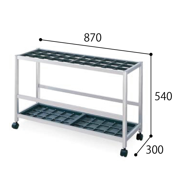 コクヨ 傘立て カサタテ フレームタイプ アルミ キャスター付き 30本用 US-A163CNN
