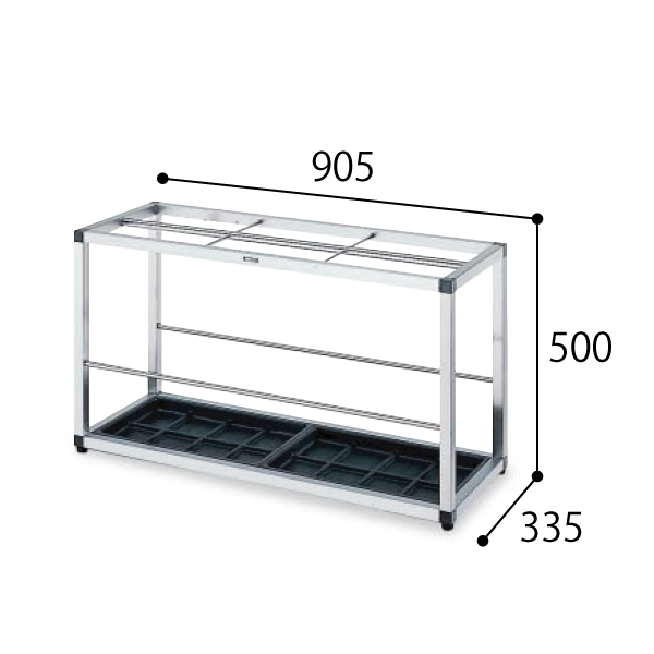 コクヨ 傘立て カサタテ フレームタイプ ステンレス 40～45本用 US-G40NN