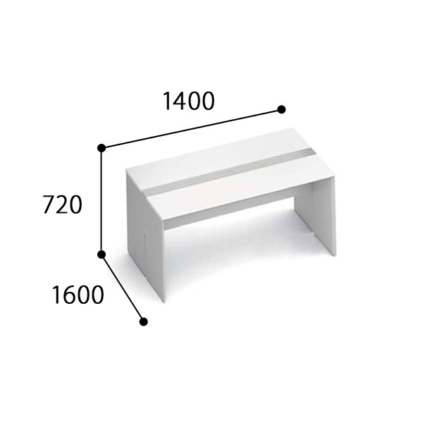 コクヨ ワークヴィスタ＋ 両面タイプ D800 配線カバー 固定式 DWV-PD1416