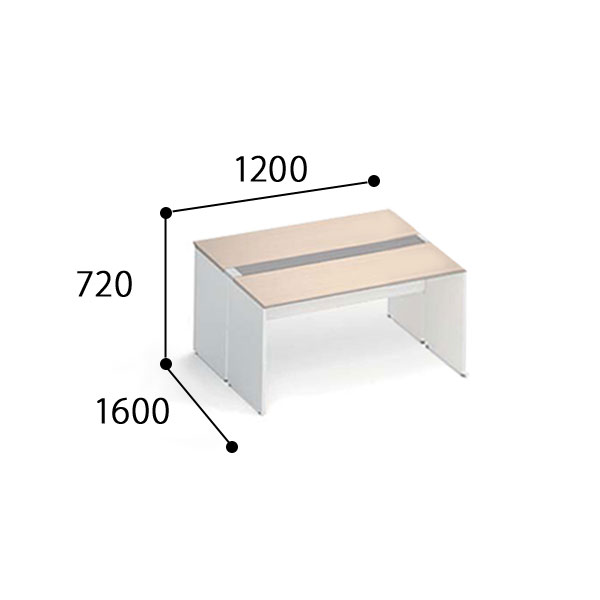 コクヨ ワークヴィスタ＋ 両面タイプ D800 配線カバー 開閉式 DWV-WD1216
