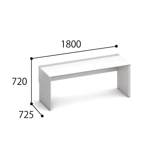 コクヨ ワークヴィスタ＋ 片面タイプ D700 配線カバー 固定式 DWV-PD1807
