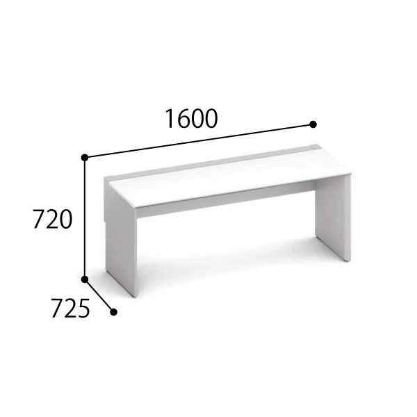コクヨ ワークヴィスタ＋ 片面タイプ D700 配線カバー 固定式 DWV-PD1607