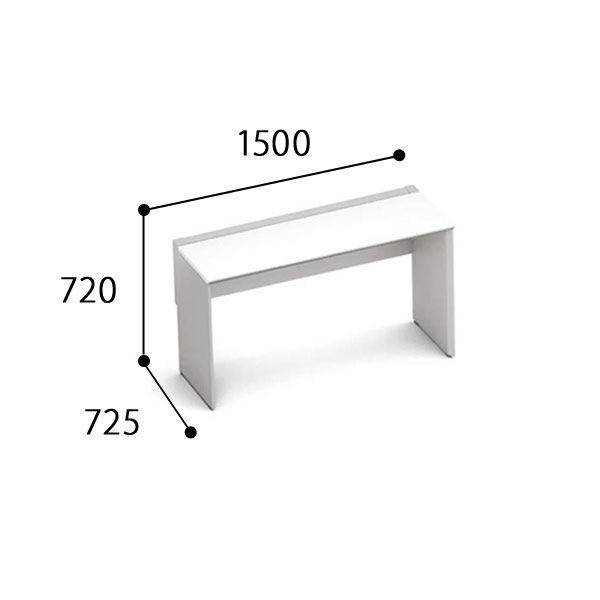 コクヨ ワークヴィスタ＋ 片面タイプ D700 配線カバー 固定式 DWV-PD1507