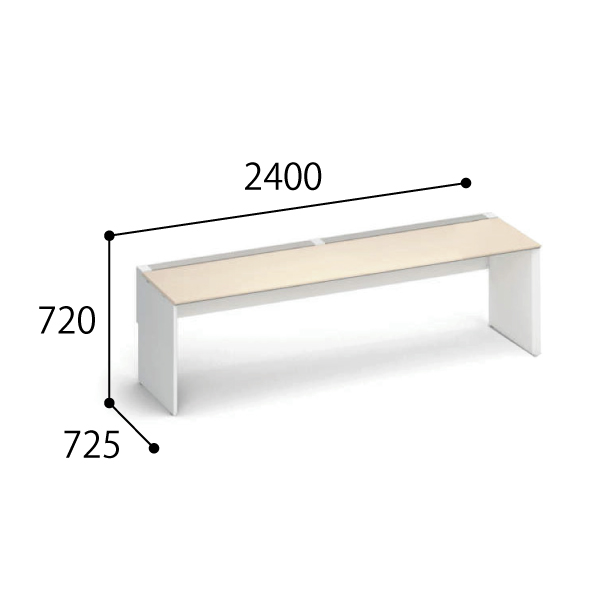 コクヨ ワークヴィスタ＋ 片面タイプ D700 配線カバー 開閉式 DWV-WD2407