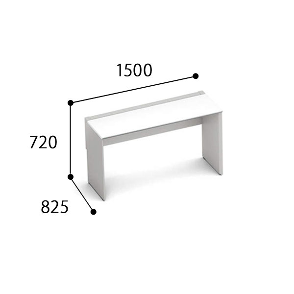 コクヨ ワークヴィスタ＋ 片面タイプ D800 配線カバー 固定式 DWV-PD1508