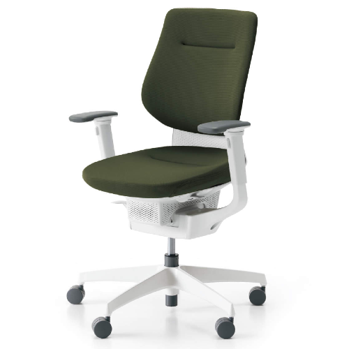 コクヨ イングチェア バーチカルタイプ　可動肘・アルミポリッシュ脚　ブラックシェル W670×D650 CR-GA3213E6