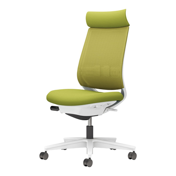 コクヨ ミトラ2 メッシュ アディショナルバック 肘無 樹脂脚/本体:ホワイト ランバー有 NLキャスター C04-W302MW-E1