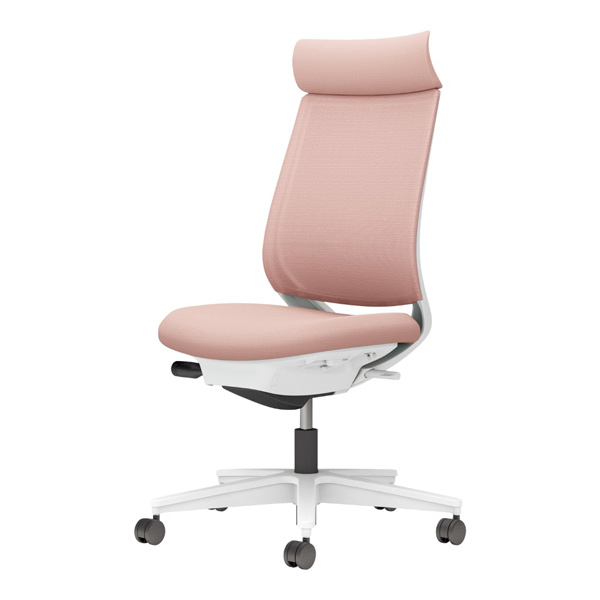 コクヨ ミトラ2 メッシュ アディショナルバック 肘無 樹脂脚/本体:ホワイト ランバー無 NLキャスター C04-W300MW-E1