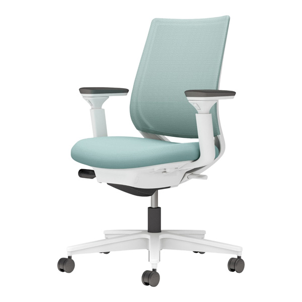 コクヨ ミトラ2 メッシュ スタンダードバック 可動肘 樹脂脚/本体:ホワイト ランバー無 NLキャスター C04-W130MW-E1