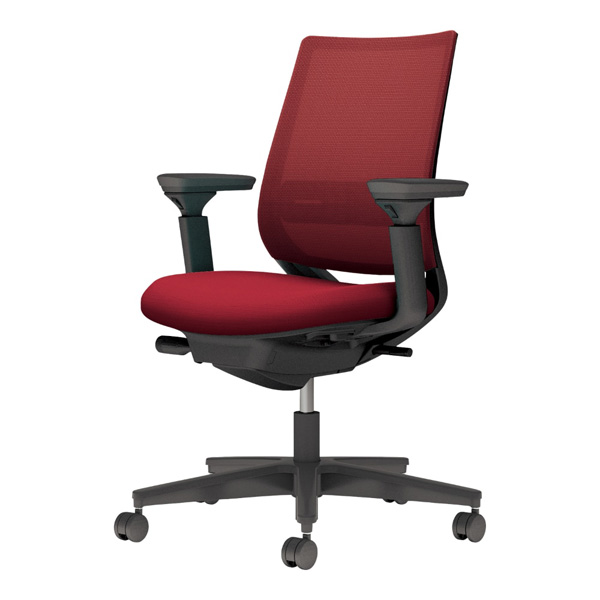 コクヨ ミトラ2 メッシュ スタンダードバック 可動肘 ブラック樹脂脚 ランバーサポート有 C04-B132MW-/C04-B132MU-