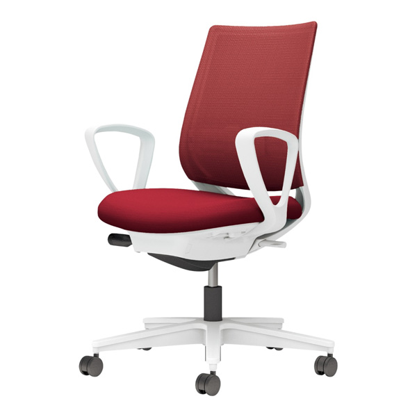 コクヨ ミトラ2 メッシュ スタンダードバック サークル肘 樹脂脚/本体:ホワイト ランバー有 NLキャスター C04-W152MW-E1