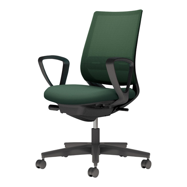 コクヨ ミトラ2 メッシュ スタンダードバック サークル肘 脚ブラック ランバーサポート有 C04-B152MW-/C04-B152MU-