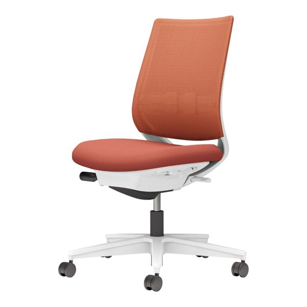 コクヨ ミトラ2 メッシュ スタンダードバック 肘無 樹脂脚/本体:ホワイト ランバーサポート有 NLキャスター C04-W102MW-E1