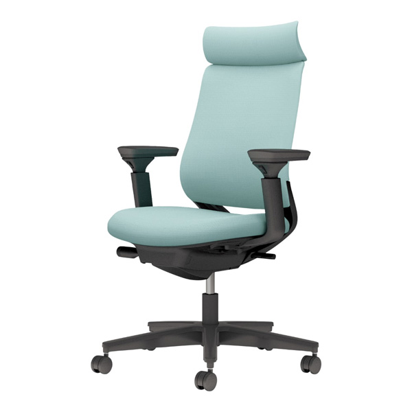 コクヨ ミトラ2 ファブリック アディショナルバック 可動肘 脚ブラック ランバーサポート無 C04-B330CW-/C04-B330CU-