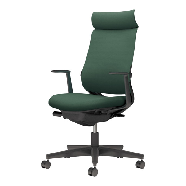 コクヨ ミトラ2 ファブリック アディショナルバック L型肘 脚ブラック ランバーサポート有 C04-B392CW-/C04-B392CU-