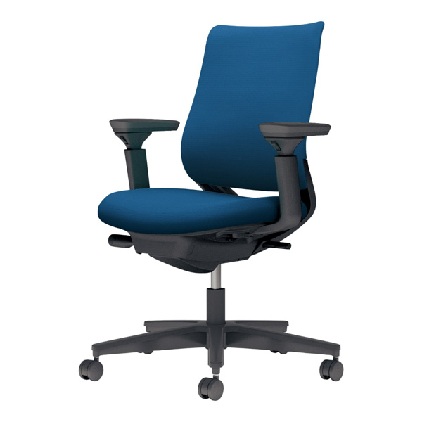 コクヨ ミトラ2 ファブリック スタンダードバック 可動肘 脚ブラック ランバーサポート無 C04-B130CW-/C04-B130CU-