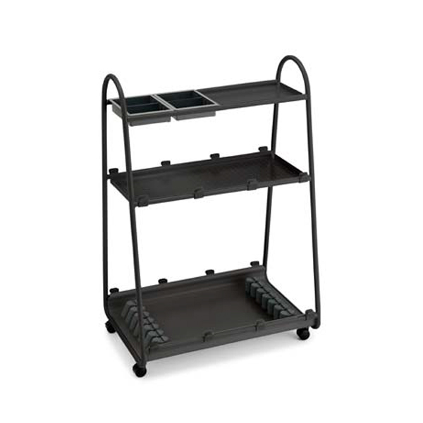 コクヨ Carrio キャリオ 上棚・トレー付きタイプ 上棚1個、トレー2個付き ブラックフレーム棚板色ブラック SCA-SST-6A6A1