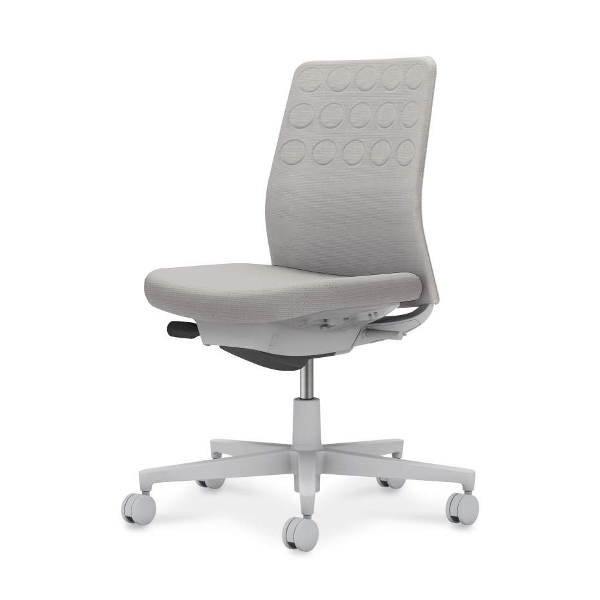 コクヨ モネットチェア 背クッション 背座同色 肘なし 脚・本体グレー C03-G200W-GE2E2/C03-G200U-GE2E2X1