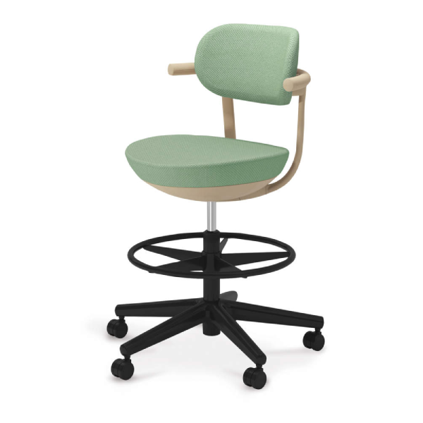 コクヨ パロチェア 背クッション ハイタイプ 背座同色 本体色ベージュ W555xD550xH925～1115 C07-B21CU-1K