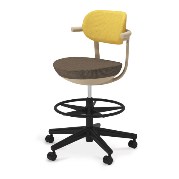 コクヨ パロチェア 背クッション ハイタイプ 背座別色 本体色ベージュ W555xD550xH925～1115 C07-B21CU-1K