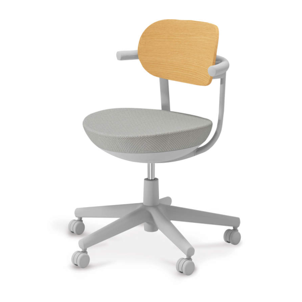 コクヨ パロチェア Pallo 背合板タイプ 本体色グレー W555xD550xH765～855 C07-G11GU-E2E2A11