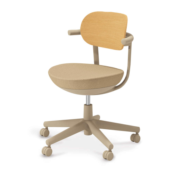 コクヨ パロチェア Pallo 背合板タイプ 本体色ベージュ W555xD550xH765〜855 C07-Z11GU-1K1KA11