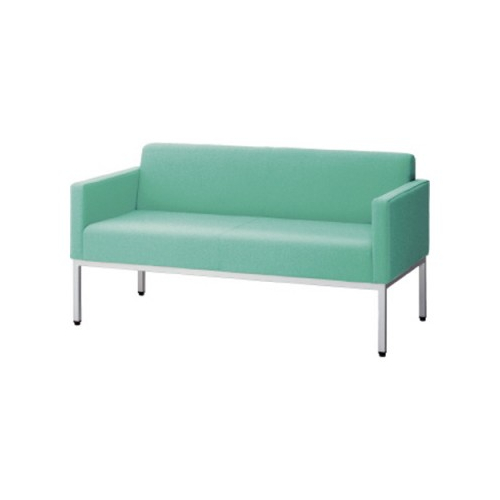 プラス ロビーチェア LS-150リーズ ビニールレザー張り 2人用 背付肘付 W1320×D615×H670 LS-1521AN 15-012