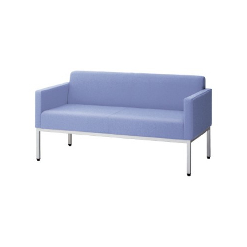 プラス ロビーチェア LS-150リーズ ビニールレザー張り 2人用 背付肘付 W1320×D615×H670 LS-1521AN 15-013