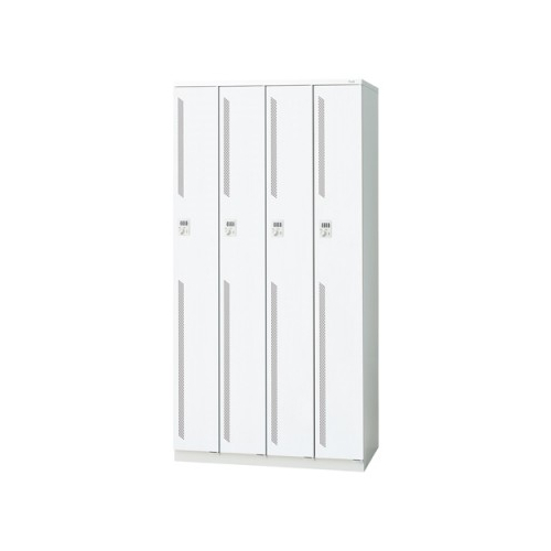 プラス 更衣ロッカー LZシリーズ カラータイプ 4人用 ダイヤル錠 W900×D515×H1790 LZ-4D 31-329
