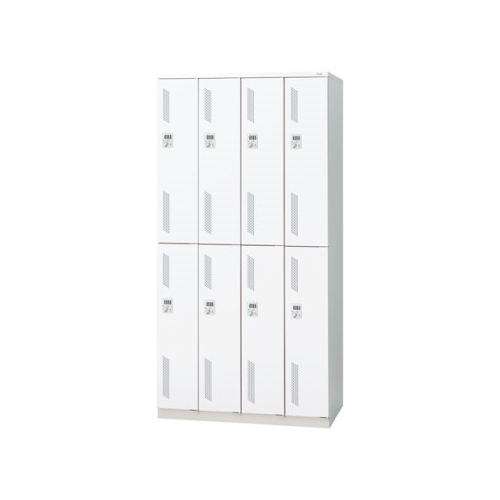 プラス 更衣ロッカー LZシリーズ カラータイプ 8人用 ダイヤル錠 W900×D515×H1790 LZ-8D 31-333