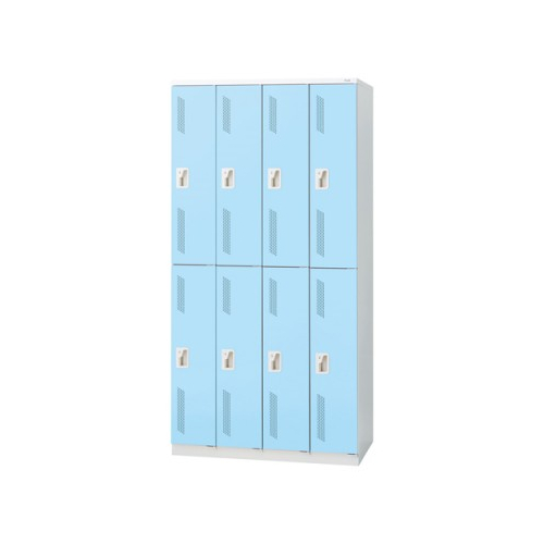 プラス 更衣ロッカー LZシリーズ カラータイプ 8人用 シリンダー