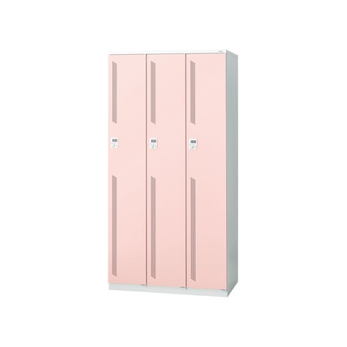 プラス 更衣ロッカー LZシリーズ カラータイプ 3人用 ダイヤル錠 W900×D515×H1790 LZ-3D 31-363