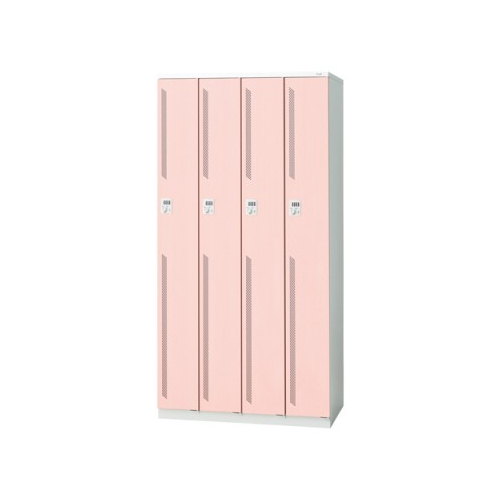 プラス 更衣ロッカー LZシリーズ カラータイプ 4人用 ダイヤル錠 W900×D515×H1790 LZ-4D 31-365