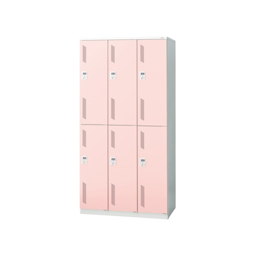 プラス 更衣ロッカー LZシリーズ カラータイプ 6人用 ダイヤル錠 W900×D515×H1790 LZ-6D 31-367