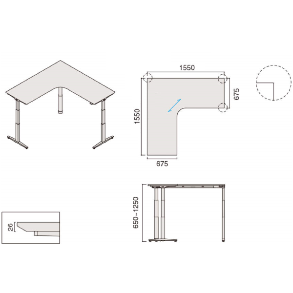 オカムラ スイフトネックスデスク(Swift Nex) 電動上下昇降ワーク