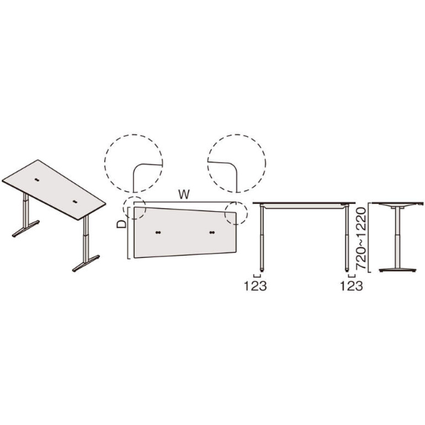 オカムラ スイフトネックスデスク(Swift Nex) 電動上下昇降