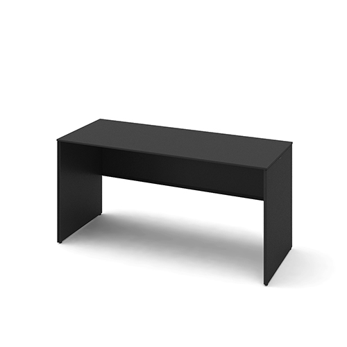 オカムラ ソリストデスク パネル脚 平机 スタンダード 塗装天板 脚:ホワイト/ブラック W1500D600H720 3K2FCC-MHM