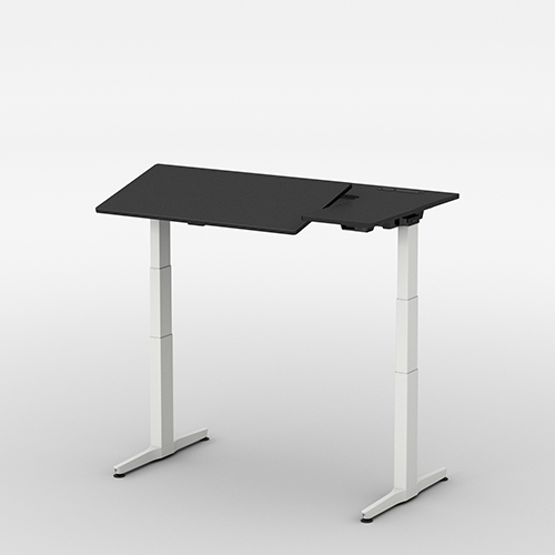 ① オカムラ REGAS L型水平天板タイプ セット販売用ワゴン　ワゴン単体も可 オカムラ リーガス(REGAS)電動上下昇降デスク L型水平天板タイプ 天板