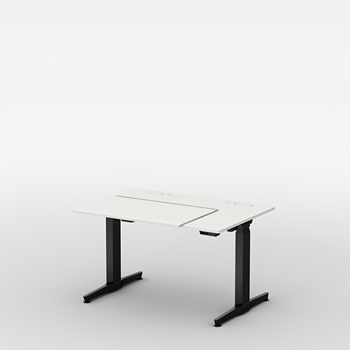 オカムラ リーガスデスク L型水平天板 天板ホワイト ブラック脚/ホワイト脚 レバー インジケーター有 3U21AB-MY11/MY31