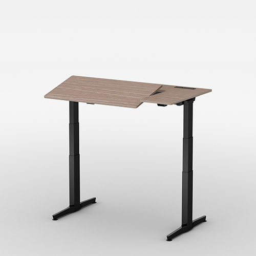 オカムラ リーガス(REGAS)電動上下昇降デスク L型水平天板タイプ  