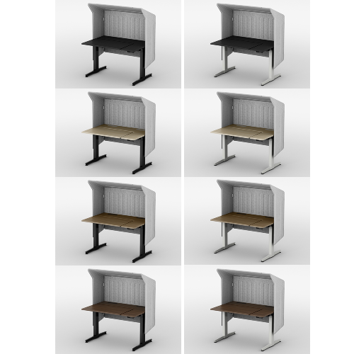 オカムラ リーガス(REGAS)電動上下昇降デスク L型水平天板＜ルーフ