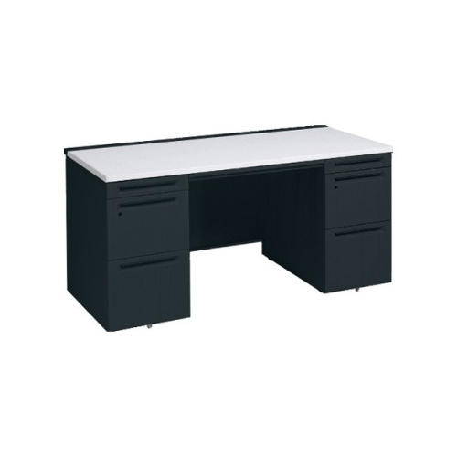 オカムラ アドバンス 両袖デスク W1600×D700×H720 両3段 中央引出し付 3V0SAF-MK61