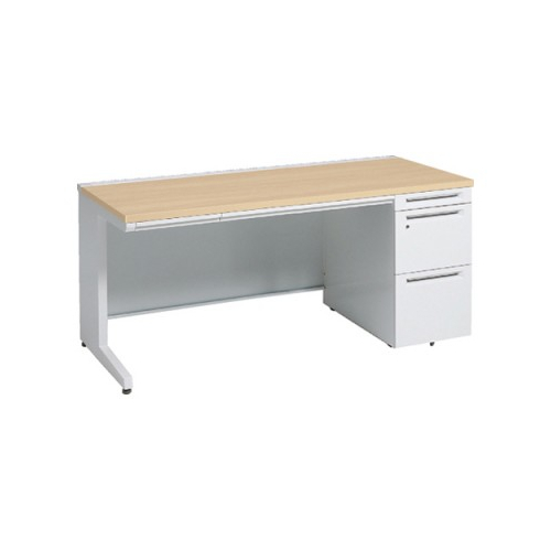 オカムラ アドバンス　片袖デスク W1800×D700×H720 3段袖 中央引出し付 3V1SAE-MK54