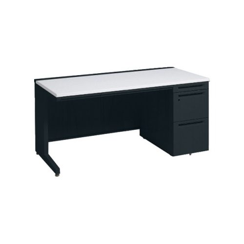 オカムラ アドバンス　片袖デスク W1600×D700×H720 3段袖 中央引出し付 3V1SAF-MK61